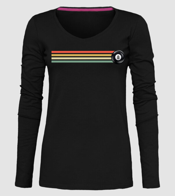 Retro - Vintage 8 ball model negru pe tricou