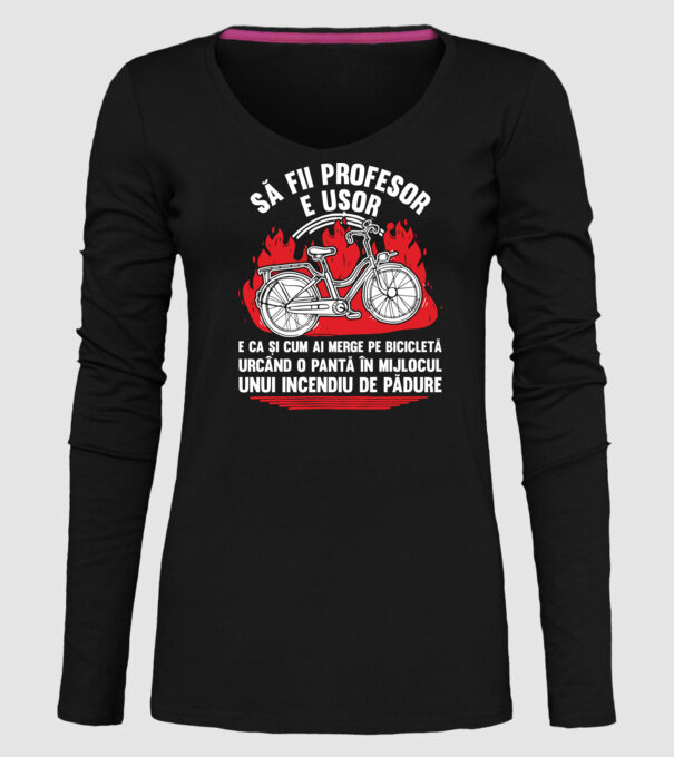Să fii profesor e ușor model negru pe tricou