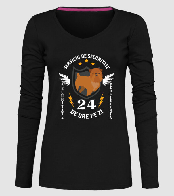 serviciu de securitate - securitate - persistență - 24 de ore pe zi model negru pe tricou