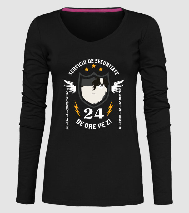 serviciu de securitate - securitate - persistență - 24 de ore pe zi model negru pe tricou