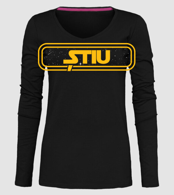 Starwars couple shirt model negru pe tricou