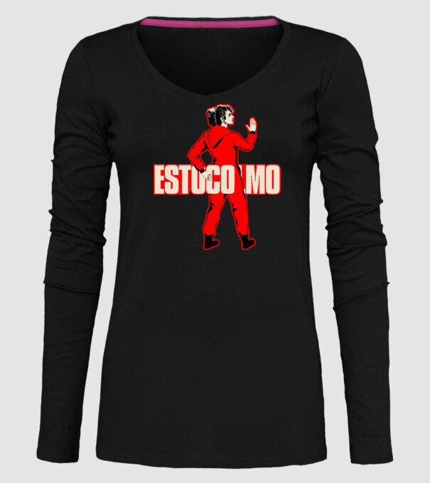 stockholm la casa de papel model negru pe tricou