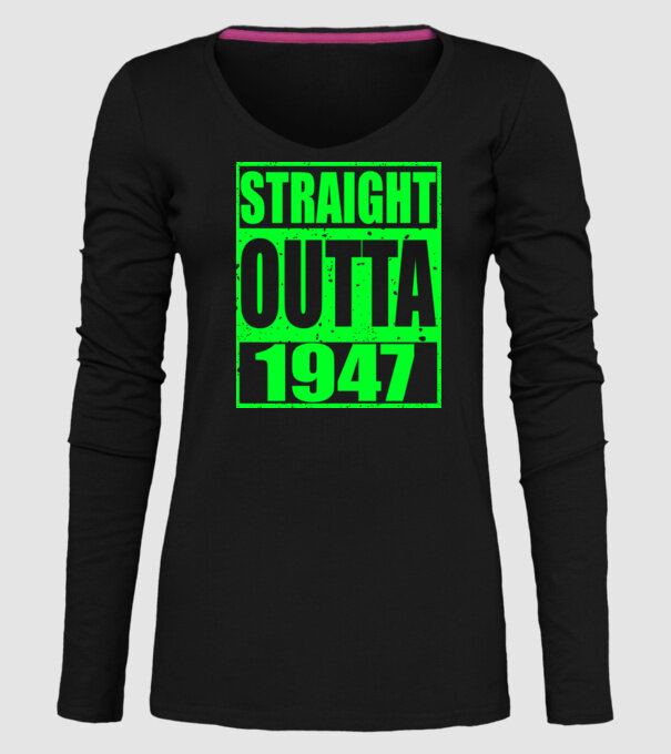 Straight Outta - 1947 model negru pe tricou