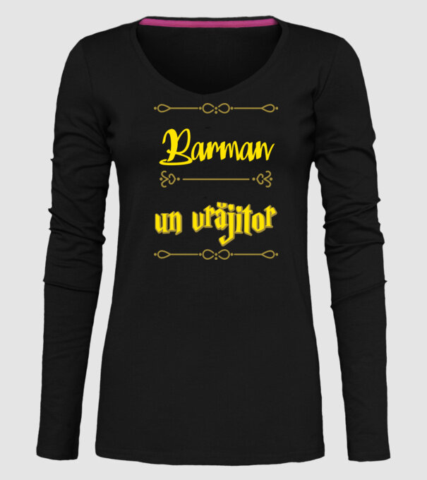 Sunt Barman, nu un vrăjitor model negru pe tricou