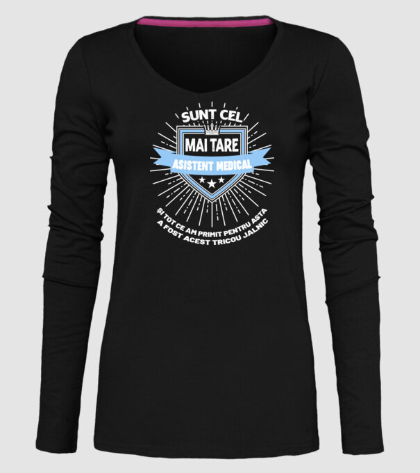 Sunt cel mai tare asistent medical și tot ce am primit pentru asta a fost acest tricou jalnic model negru pe tricou