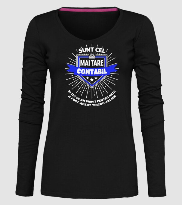 Sunt cel mai tare contabil și tot ce am primit pentru asta a fost acest tricou jalnic model negru pe tricou