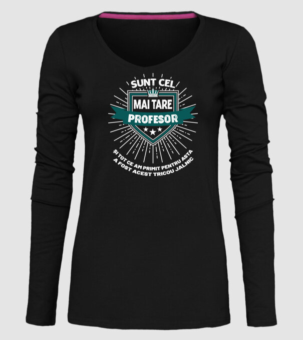 Sunt cel mai tare profesor și tot ce am primit pentru asta a fost acest tricou jalnic model negru pe tricou