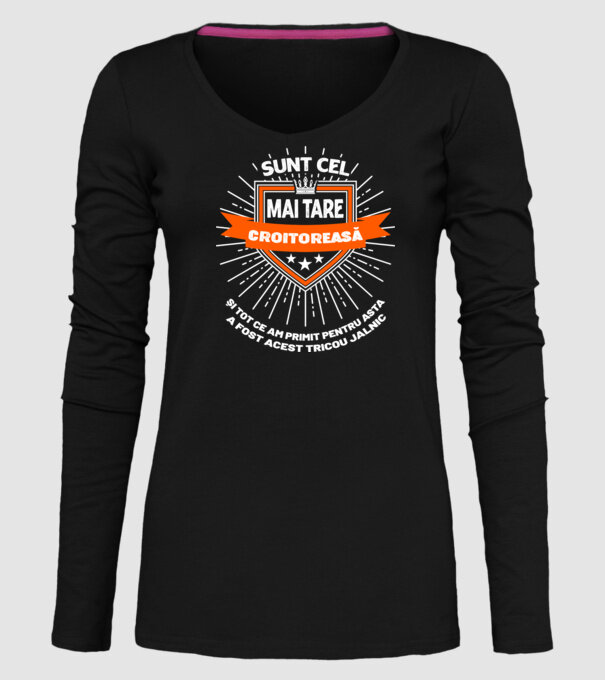 Sunt cea mai tare croitoreasă și tot ce am primit pentru asta a fost acest tricou jalnic model negru pe tricou