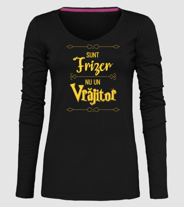 Sunt frizer, nu un vrăjitor model negru pe tricou