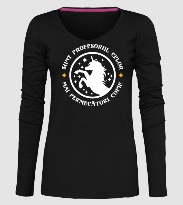 Sunt profesorul celor mai fermecători copii model negru pe tricou