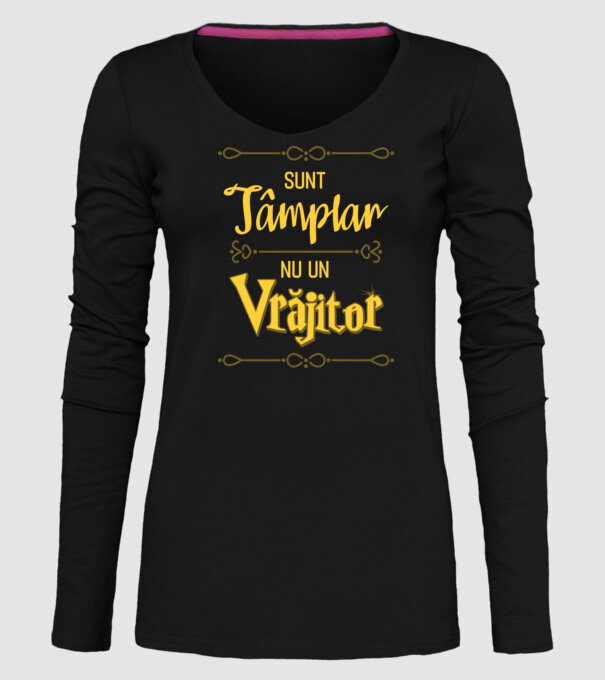 Sunt tâmplar, nu un vrăjitor model negru pe tricou