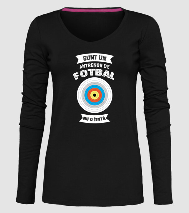 sunt un antrenor de fotbal, nu o țintă model negru pe tricou