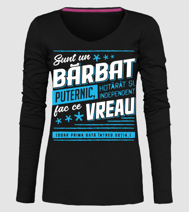 Sunt un bărbat puternic model negru pe tricou