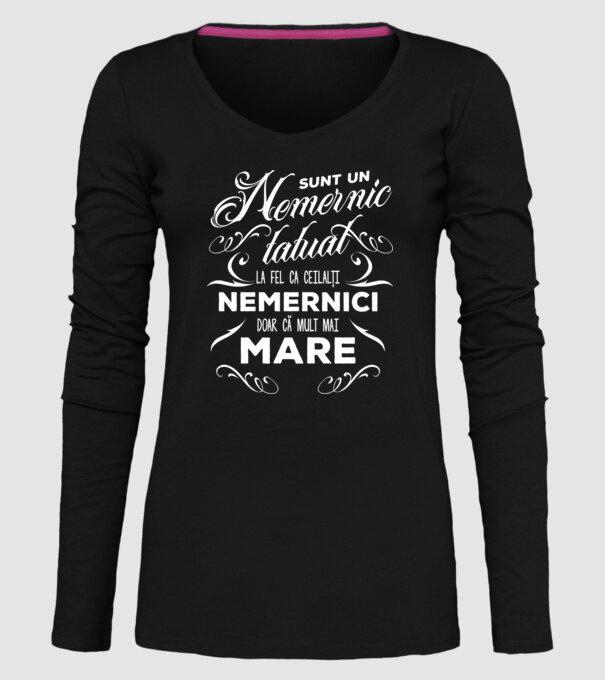 Sunt un nemernic tatuat, la fel ca ceilalți nemernici, doar că mult mai mare model negru pe tricou