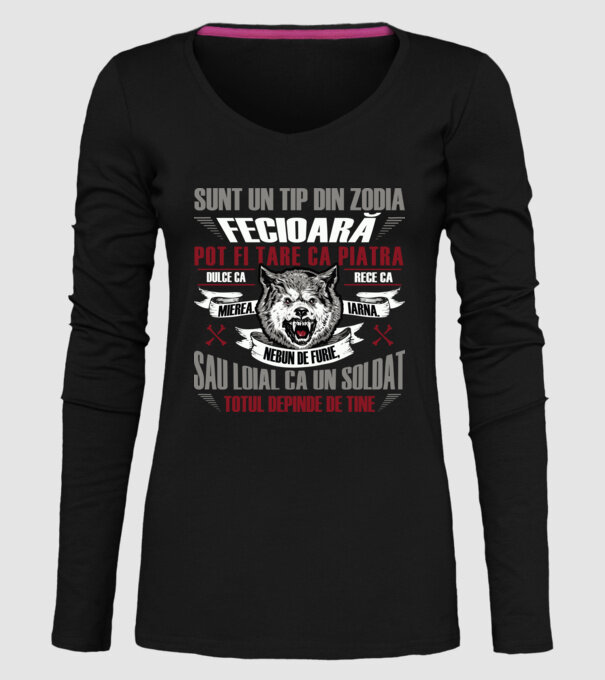 Sunt un tip din zodia Fecioară model negru pe tricou