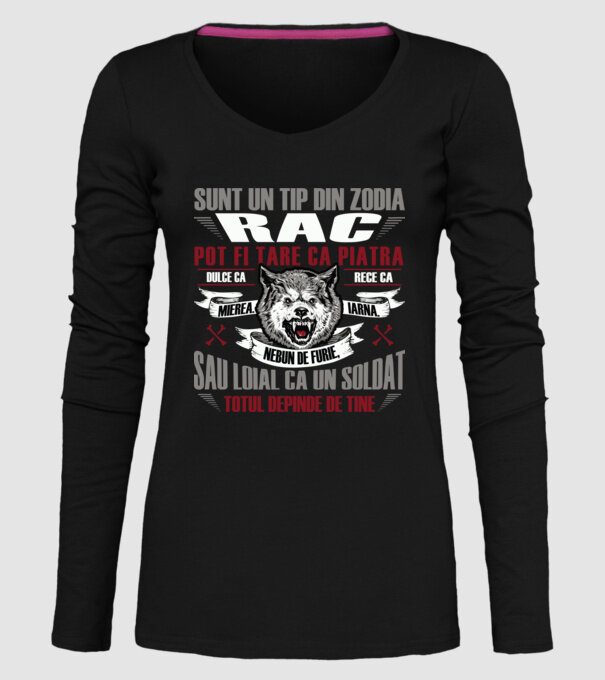 Sunt un tip din zodia Rac model negru pe tricou