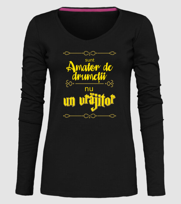 Sunt amator de drumeții, nu un vrăjitor model negru pe tricou