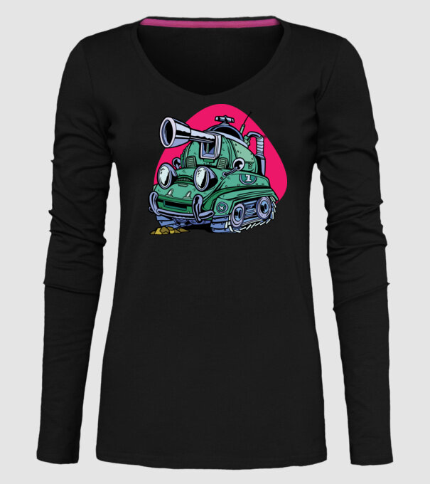 Tancuri model negru pe tricou