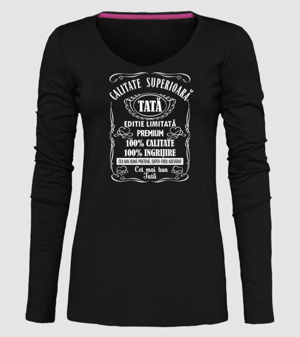Tată Premium - ediție limitată model negru pe tricou