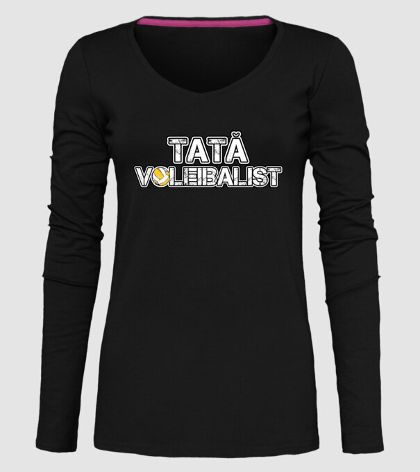 tată voleibalist model negru pe tricou