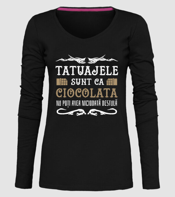 Tatuajele sunt ca ciocolata, nu poți avea niciodată destulă model negru pe tricou