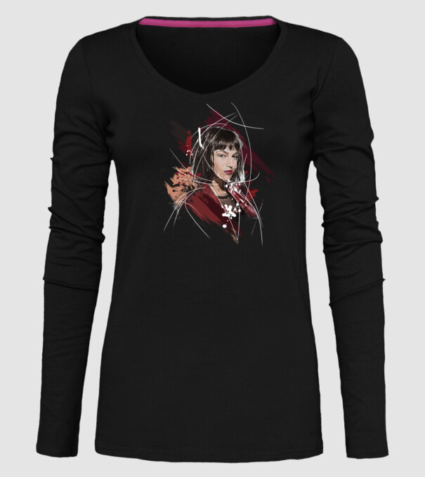 tokyo poster model negru pe tricou