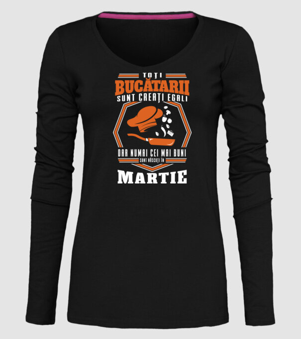 Toți bucătarii sunt creați egali martie model negru pe tricou
