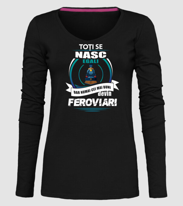 Toți se nasc egali, dar numai cei mai buni devin feroviari model negru pe tricou