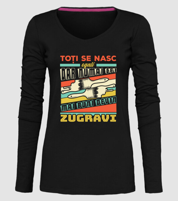 Toți se nasc egali, dar numai cei mai buni devin zugravi model negru pe tricou
