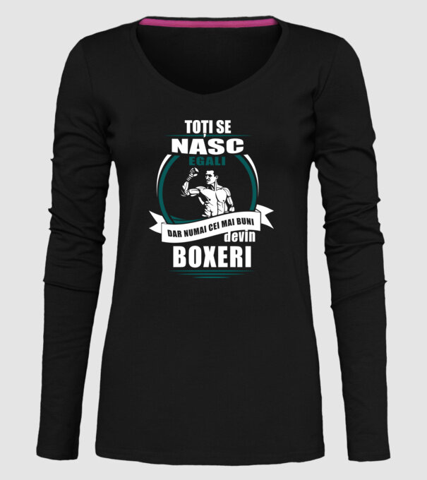 toți se nasc egali, dar numai cei mai buni devin boxeri model negru pe tricou
