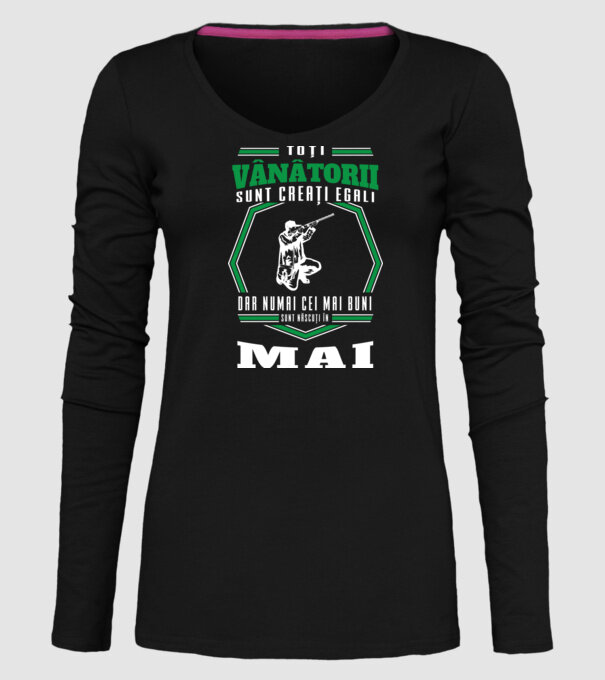 Toți vânătorii sunt creați egali, dar numai cei mai buni sunt născuți în mai model negru pe tricou