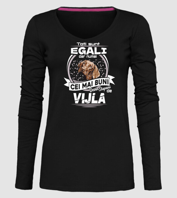 Toți sunt egali, dar numai cei mai buni devin stăpâni de vijla lght model negru pe tricou