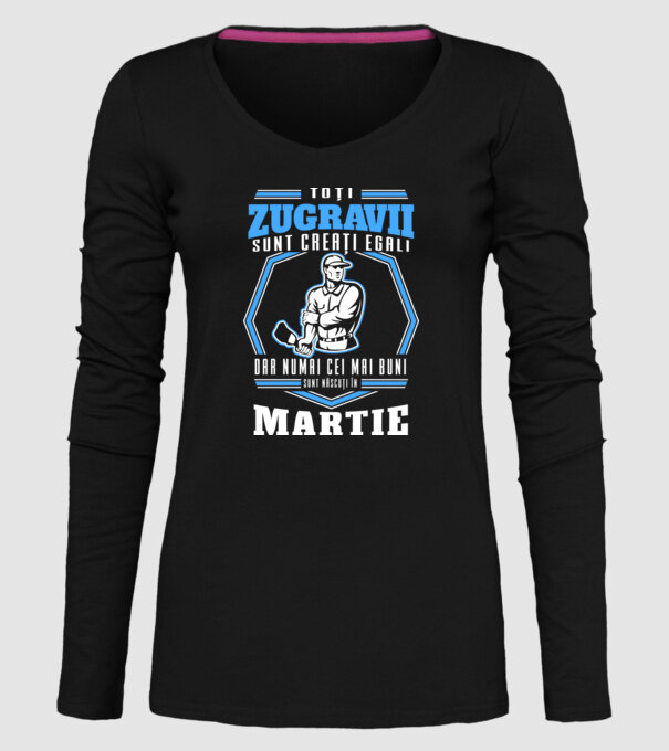 Toți zugravii sunt creați egali, dar numai cei mai buni sunt născuți în martie model negru pe tricou