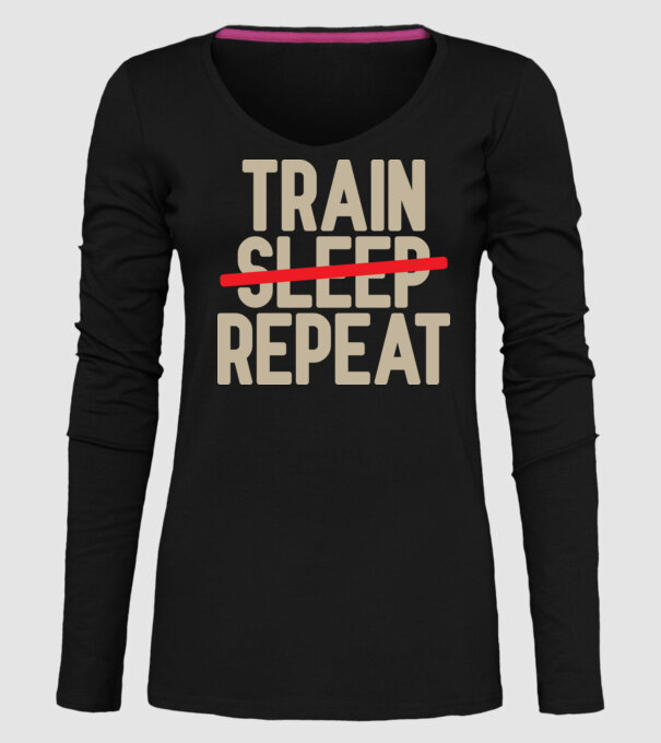 Train repeat model negru pe tricou