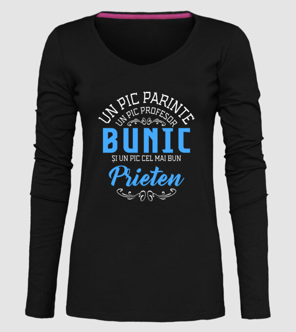 Un pic părinte, un pic profesor - bunic - și un pic cel mai bun prieten model negru pe tricou