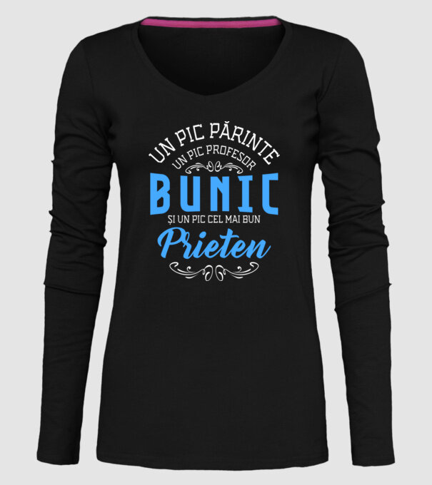Un pic părinte, un pic profesor - bunic - și un pic cel mai bun prieten model negru pe tricou