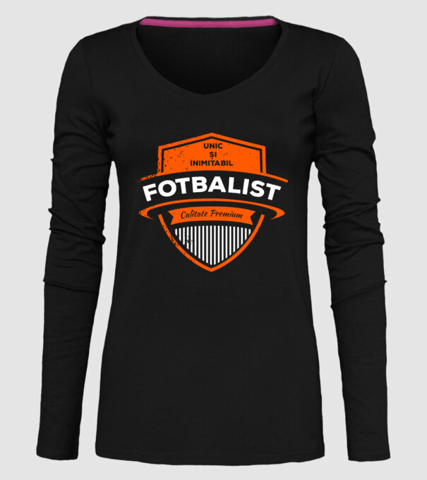 FOTBALIST unic și inimitabil calitate premium model negru pe tricou