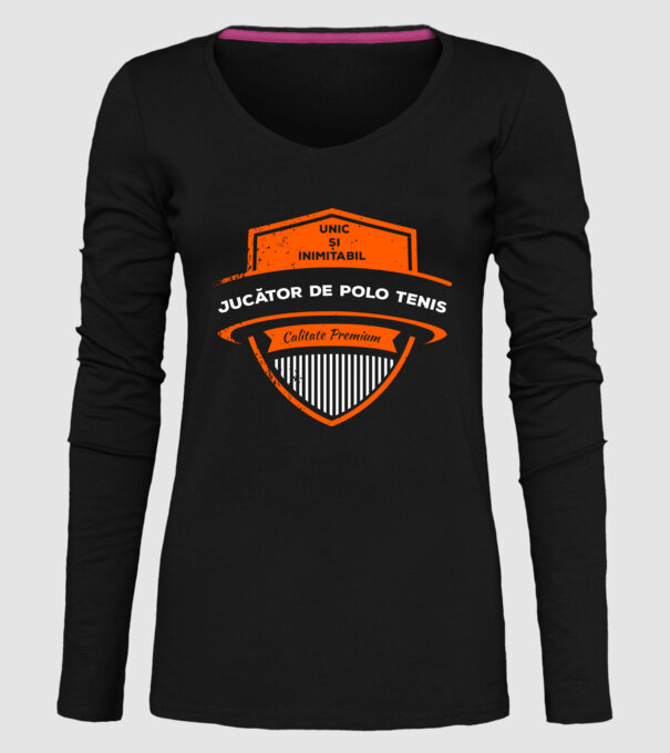 JUCĂTOR DE TENIS unic și inimitabil calitate premium model negru pe tricou