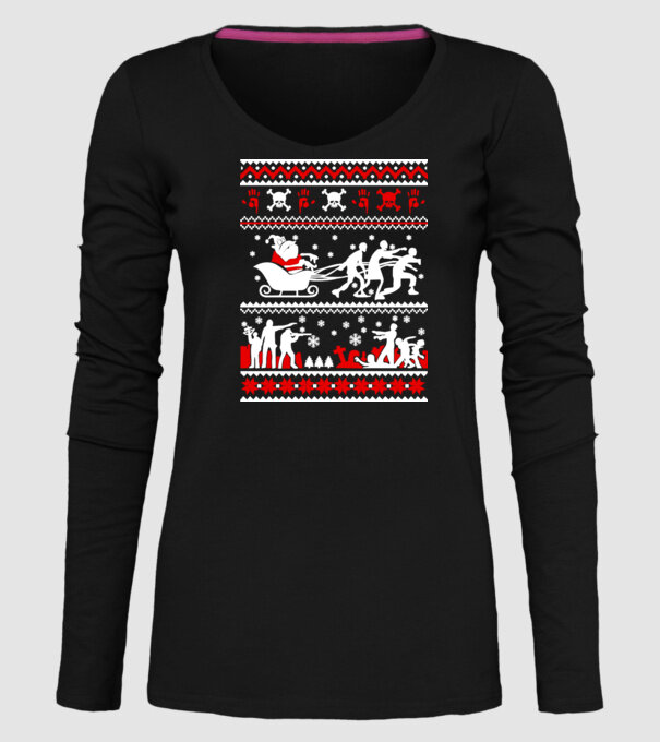 Walking Dead cu motiv norvegian model negru pe tricou