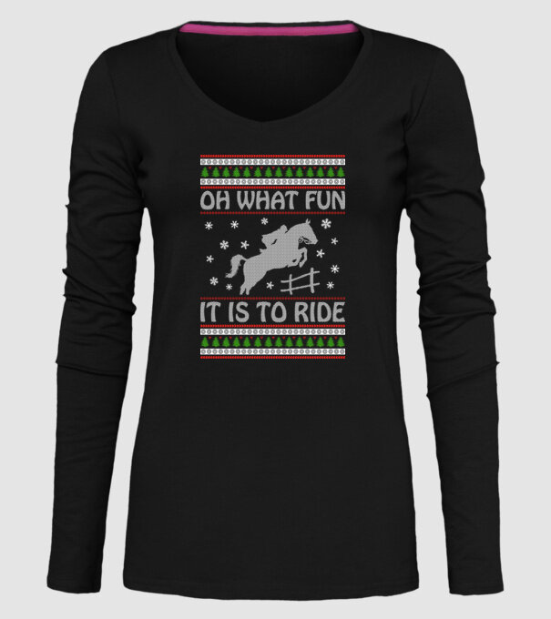 What Fun is to ride - Horse model negru pe tricou
