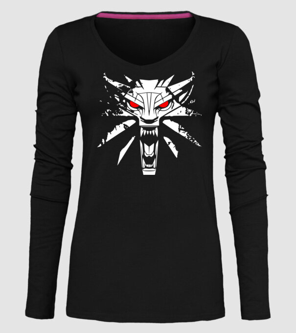 Witcher model negru pe tricou