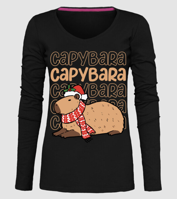Xmas Cappy model negru pe tricou