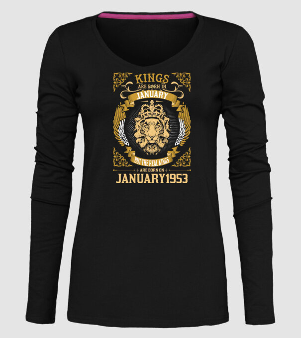 Ziua de naștere a Leului 1953 january model negru pe tricou