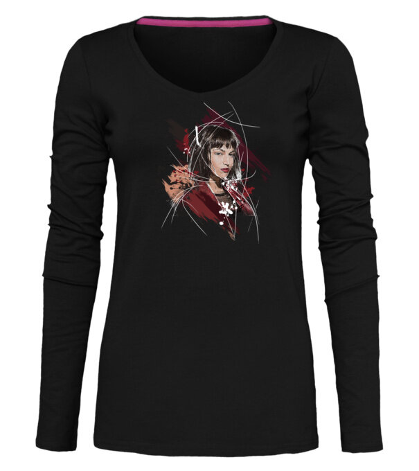  model  pe tricou