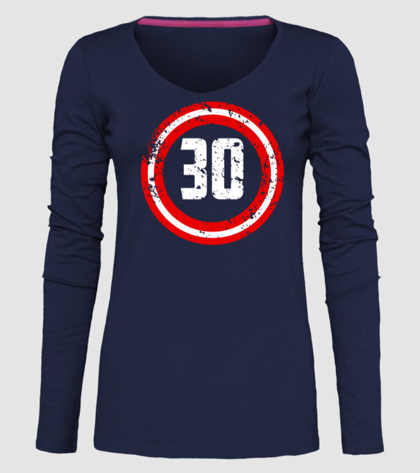 Birthday captain 30 Years old model albastru închis pe tricou