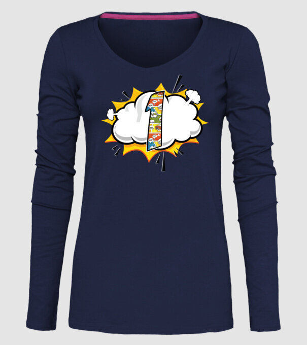 Birthday Comic Number 1 model albastru închis pe tricou