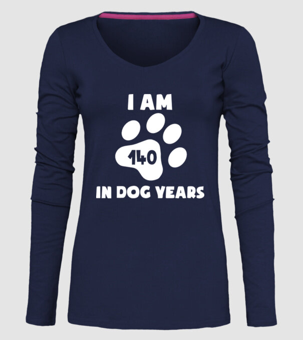 Dog Year - 140 model albastru închis pe tricou