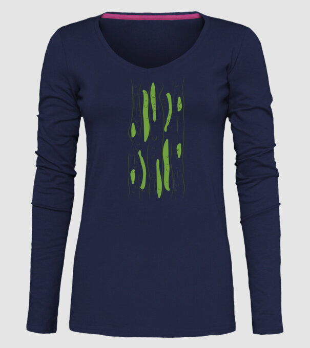Castravete carnaval model albastru închis pe tricou