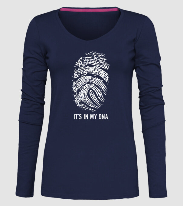 Its in my DNA model albastru închis pe tricou