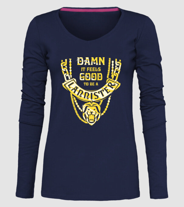 Lannister damnit model albastru închis pe tricou